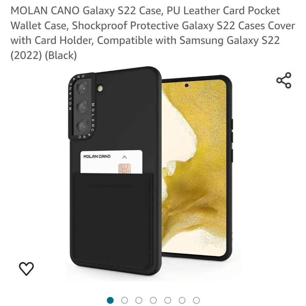 Phone case for Samsung Galaxy S22 PLUS in black